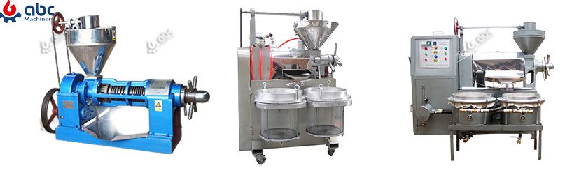 different kinds of oil press making machine