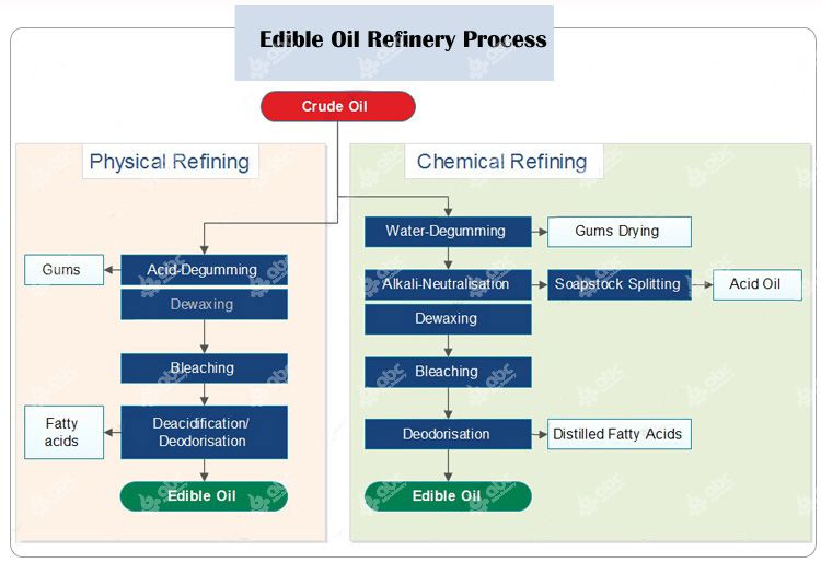 edible oil refinery process