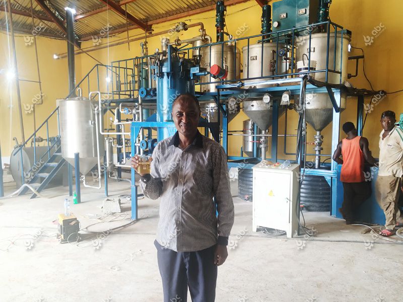 Nigeria customer held the refined soybean oil