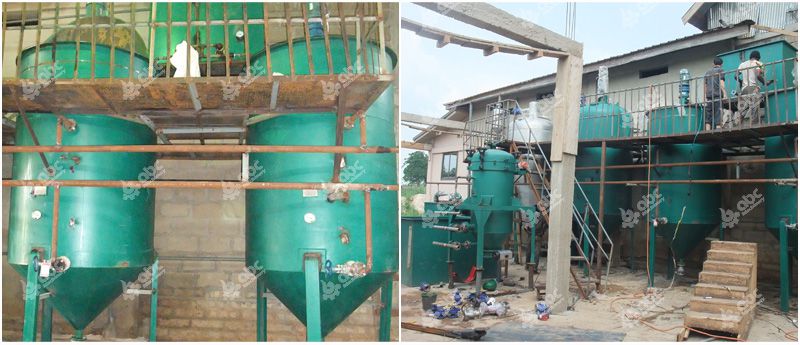 soybean oil refining machine installation