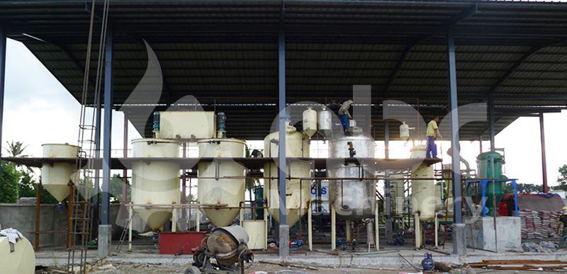 10 tons per day coconut oil refining factory in Philippines