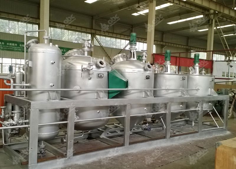 mini rice bran oil refining machine