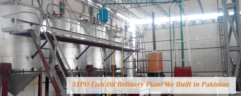 small fish oil refinery plant we built in Pakistan