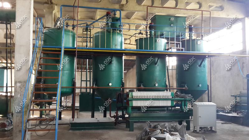 5tpd small sunflower oil refining machine for cooking oil