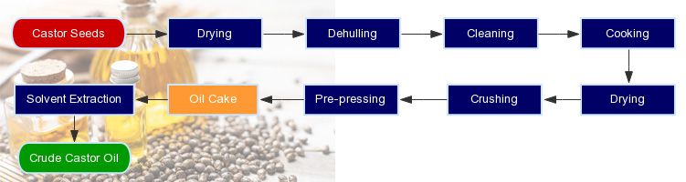 castor oil extraction process - solvent extraction