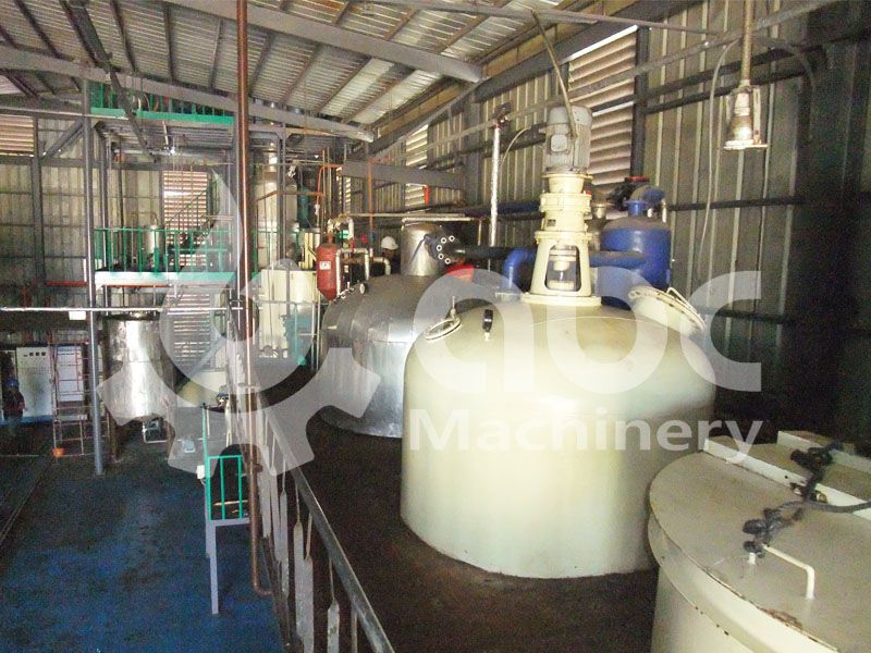 coconut oil refining section