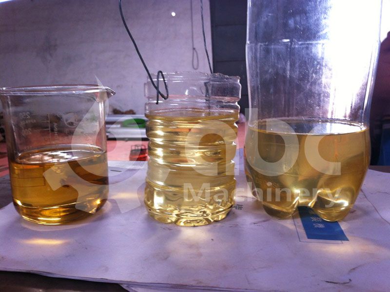 laboratory test of coconut oil refining results
