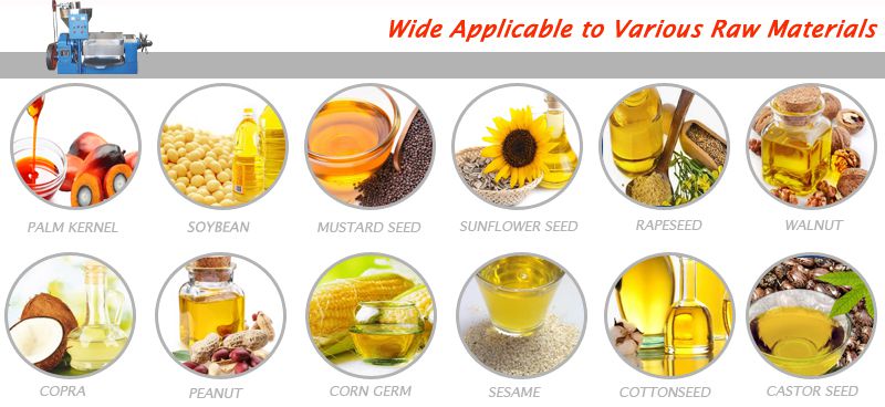 materials suitable for small cooking oil extraction units
