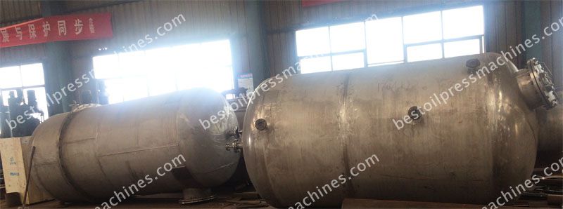 deodorizing pot for cotton seed oil