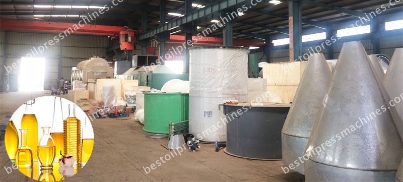 quality inspection of cottonseed oil refinery machinery at factory