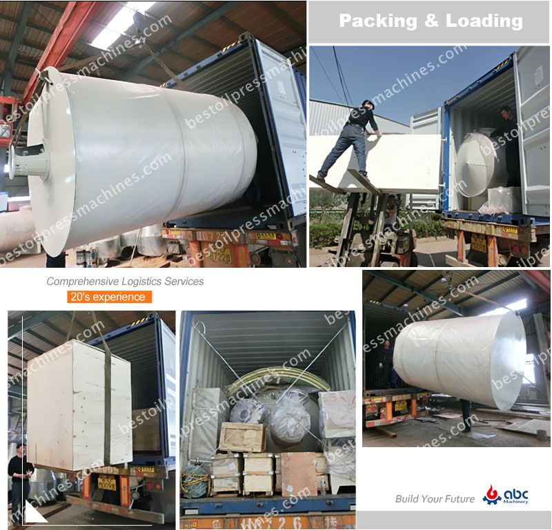 10TPD cottonseed oil refinery machinery loading for shipment
