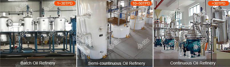edible oil refining types