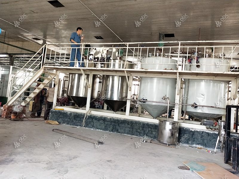 fish oil refining process and machine