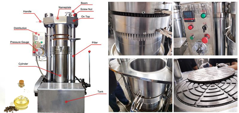 cold press oil eatractor machine price