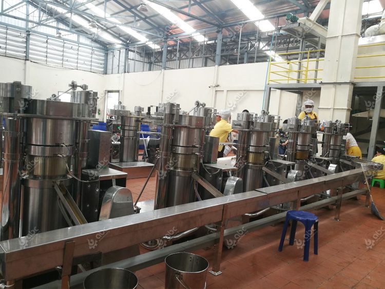 hydraulic oil press machine for sesame oil