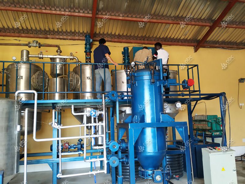 Installation of edible soybean oil refining machine