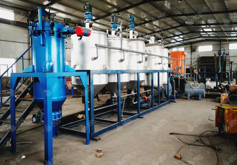 complete sunflower oil refinery plant equipment