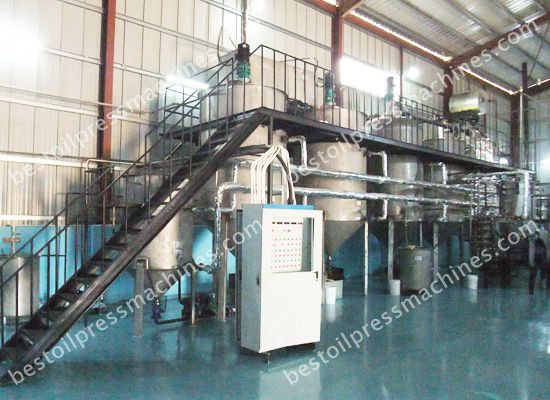 oil refining plant for cooking oil