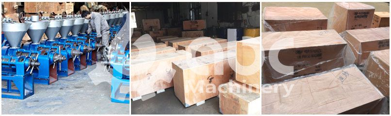 packing of sunflower oil expeller