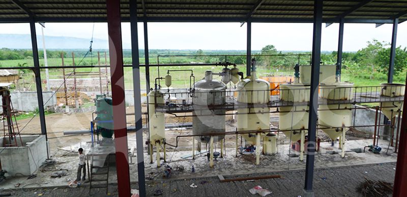 the coconut oil refining machine installation onsite