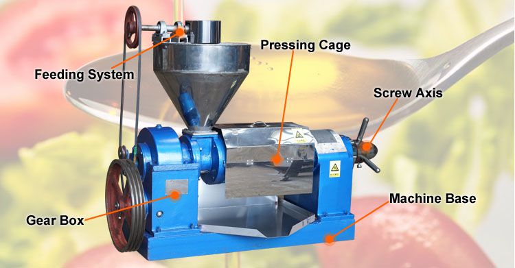 small cooking oil extractin unit structure