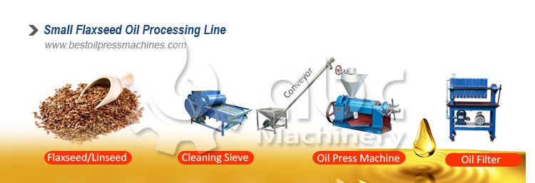 small flaxseed oil processing line for sales