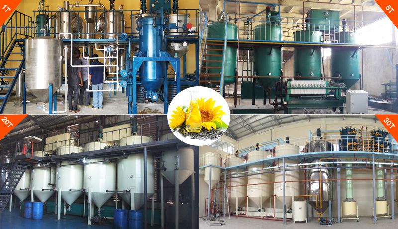 small scale sunflower oil refinery plant projects