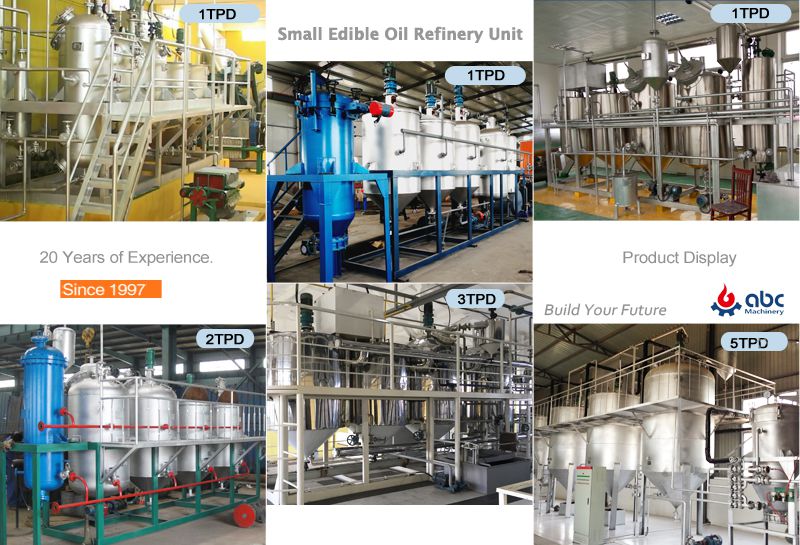 small sunflower oil refinery machine