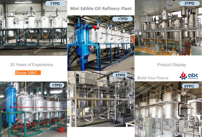 small oil refinery unit for sunflower oil making