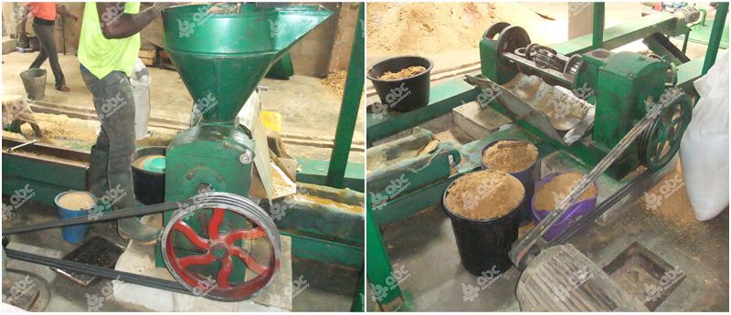 soybean oil press machien in testing