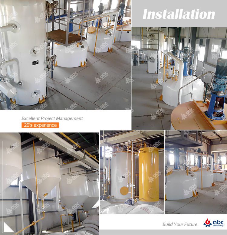 soybean oil refinery plant installation