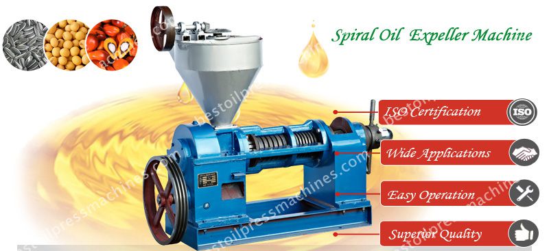spiral oil expeller machine for oilseeds crushing