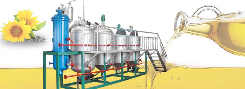 sunflower oil refining machine at fatory price