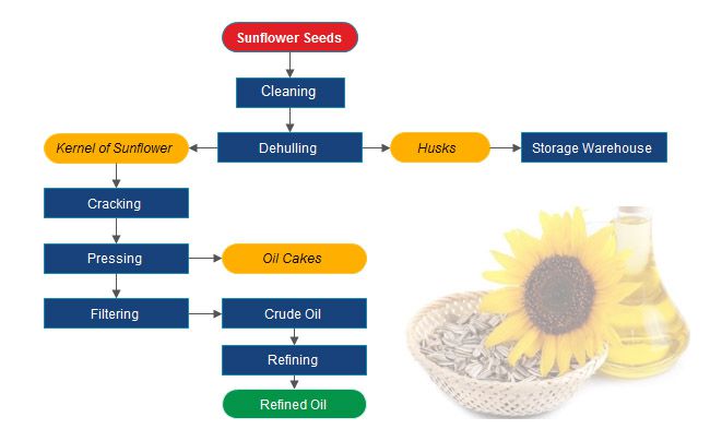sunflower seed oil manufacturing process