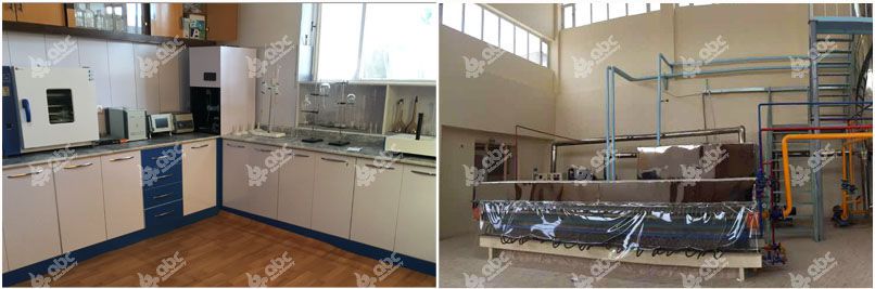 cotton seed oil refining testing and filling areas
